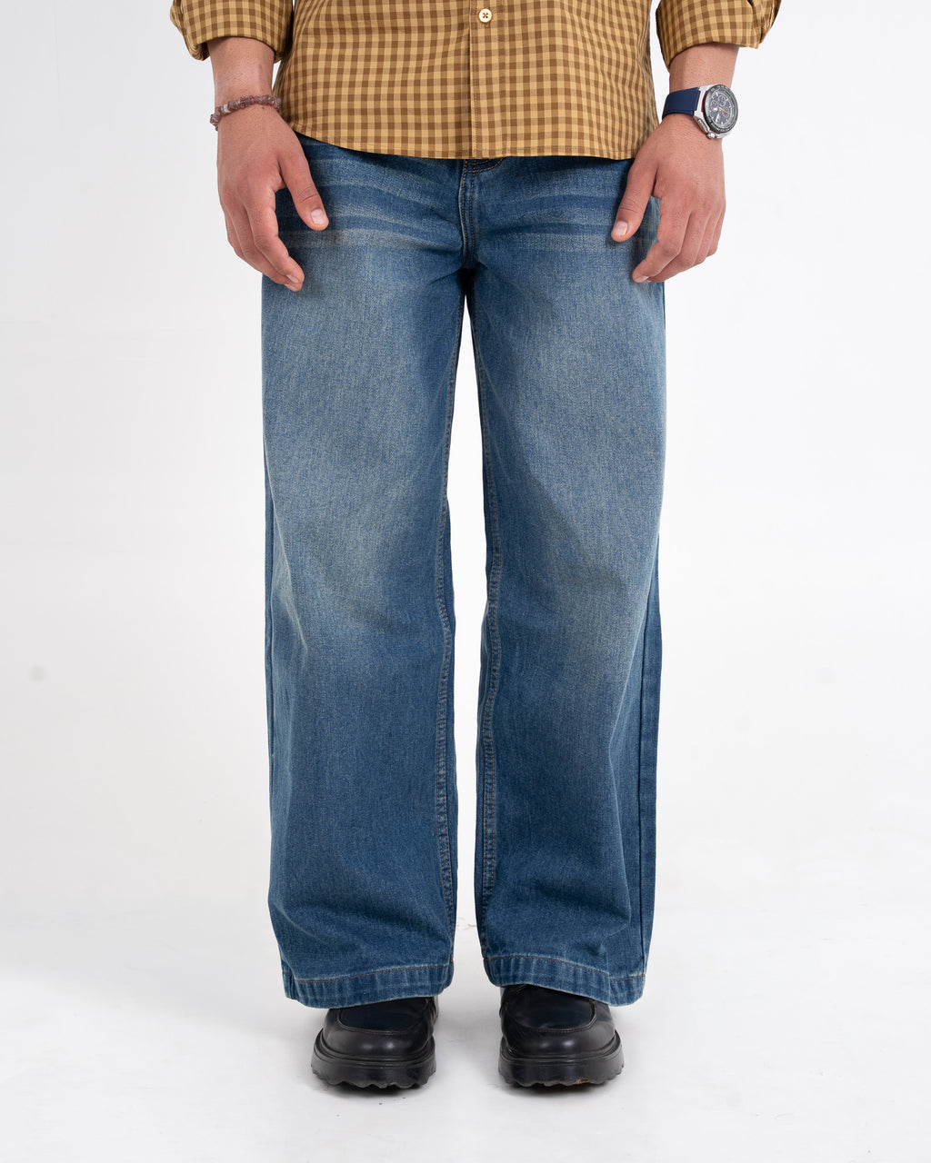 DARK BLUE BAGGY JEANS