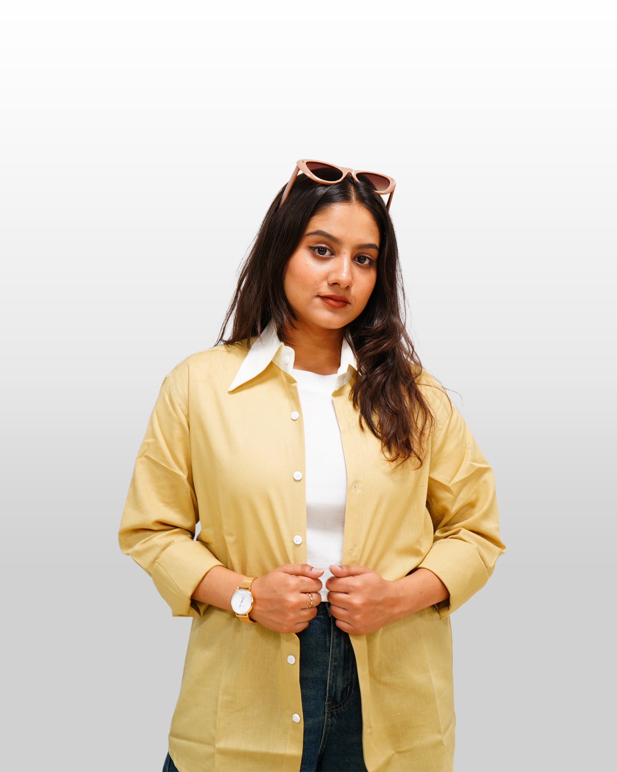 Khakhi Contrast Shirt
