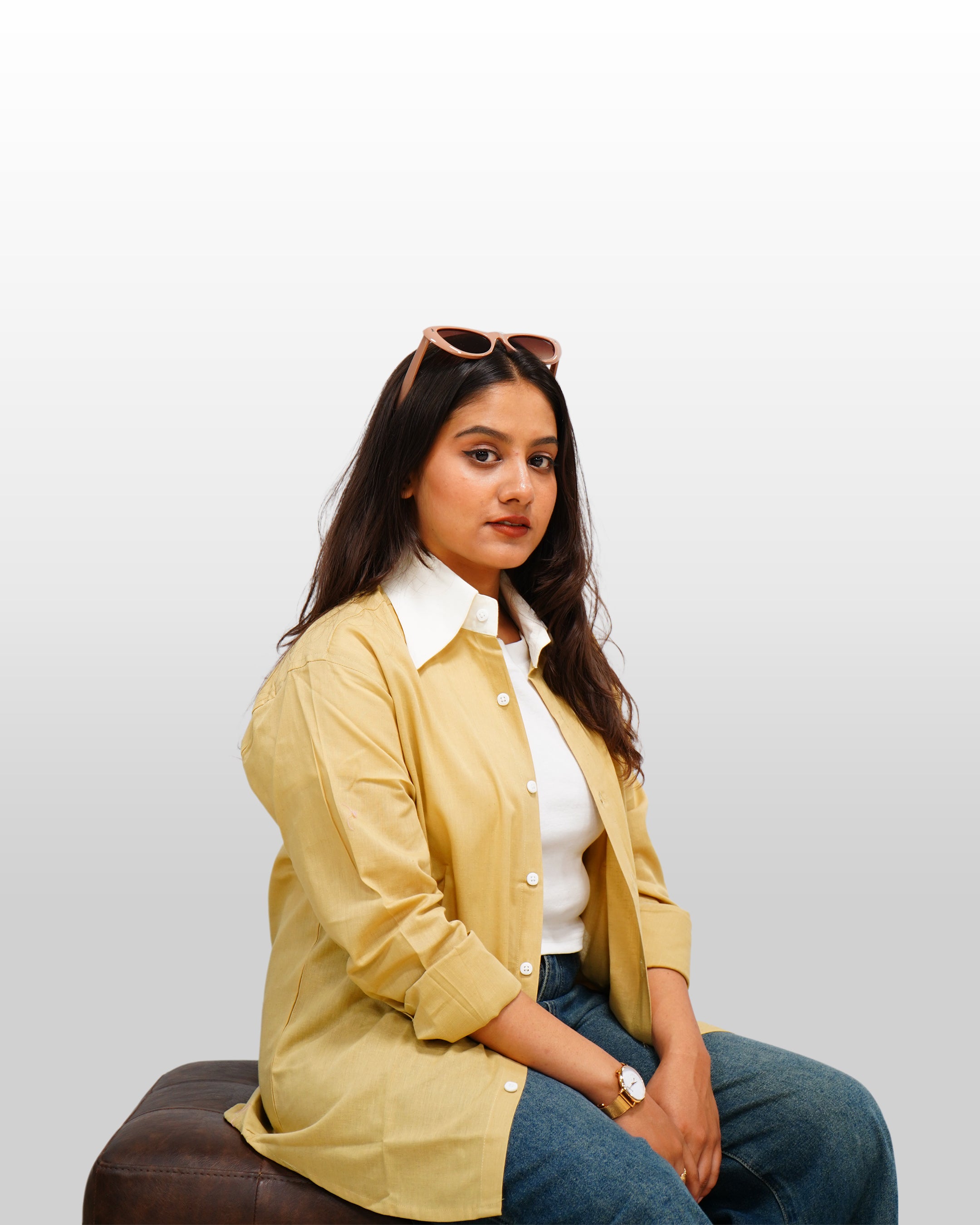 Khakhi Contrast Shirt