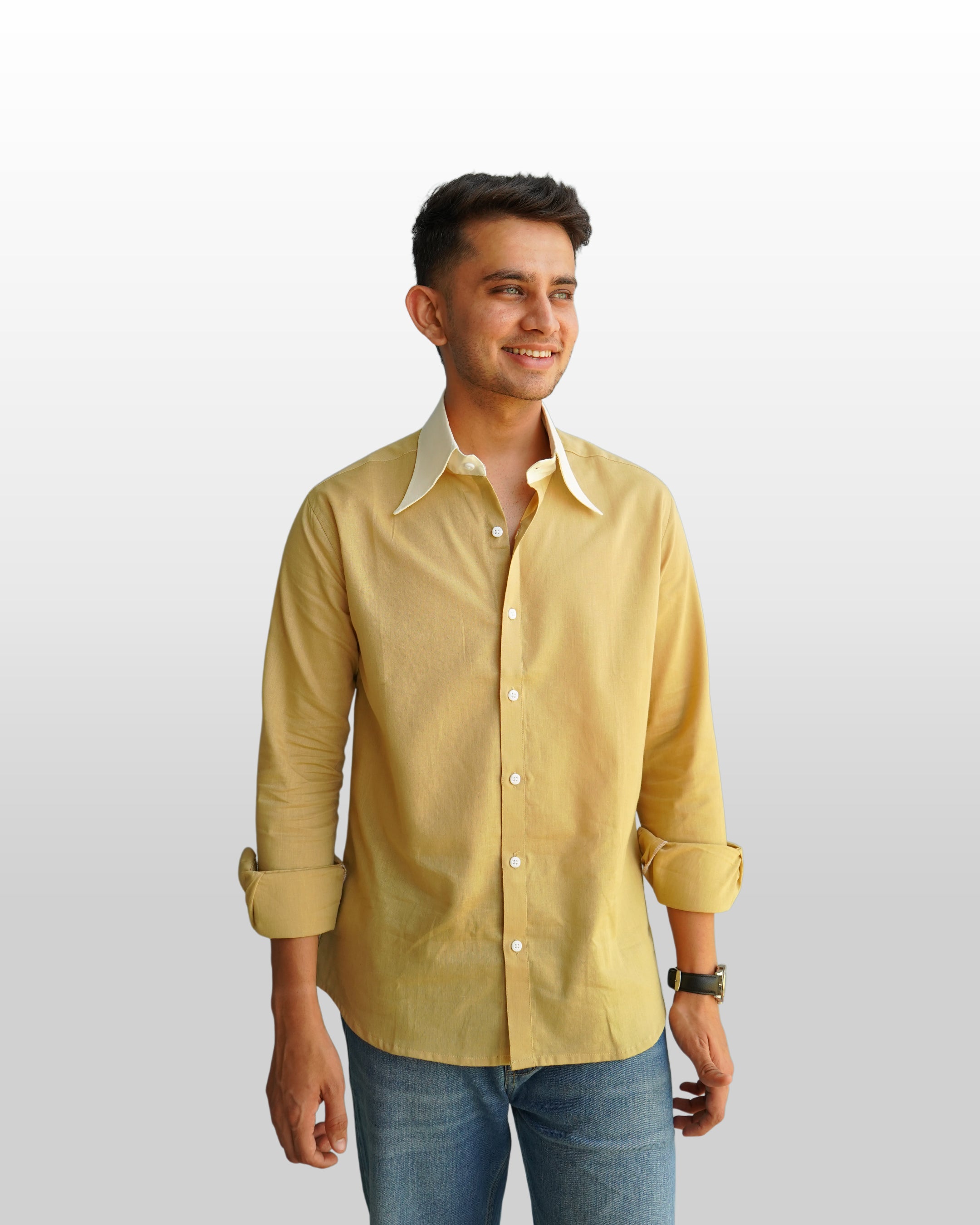 Khakhi Contrast Shirt