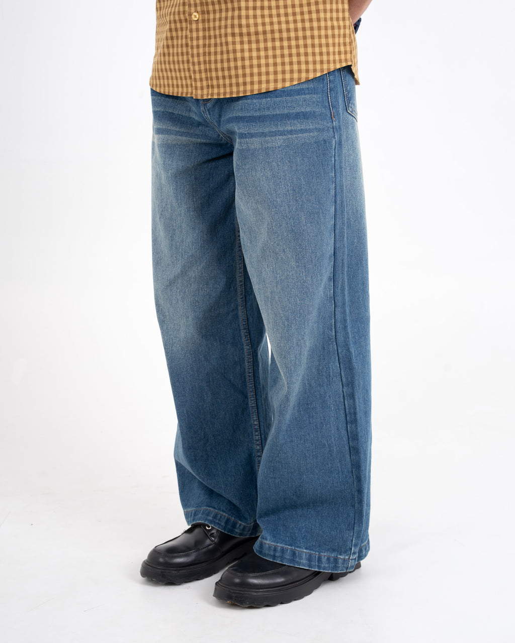 DARK BLUE BAGGY JEANS