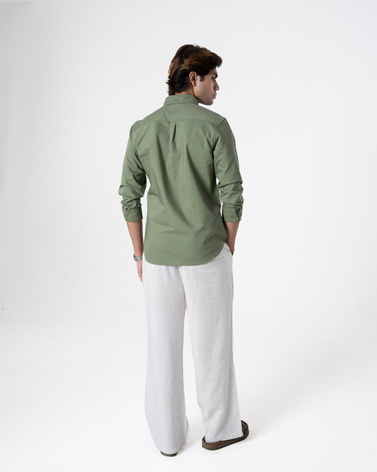 GREEN OXFORD SHIRT