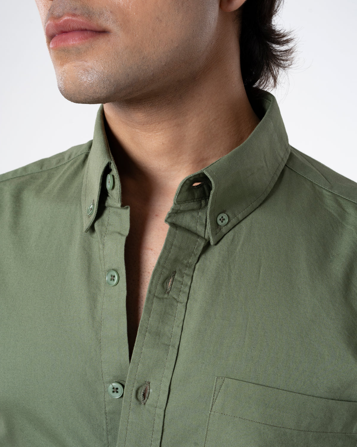 GREEN OXFORD SHIRT