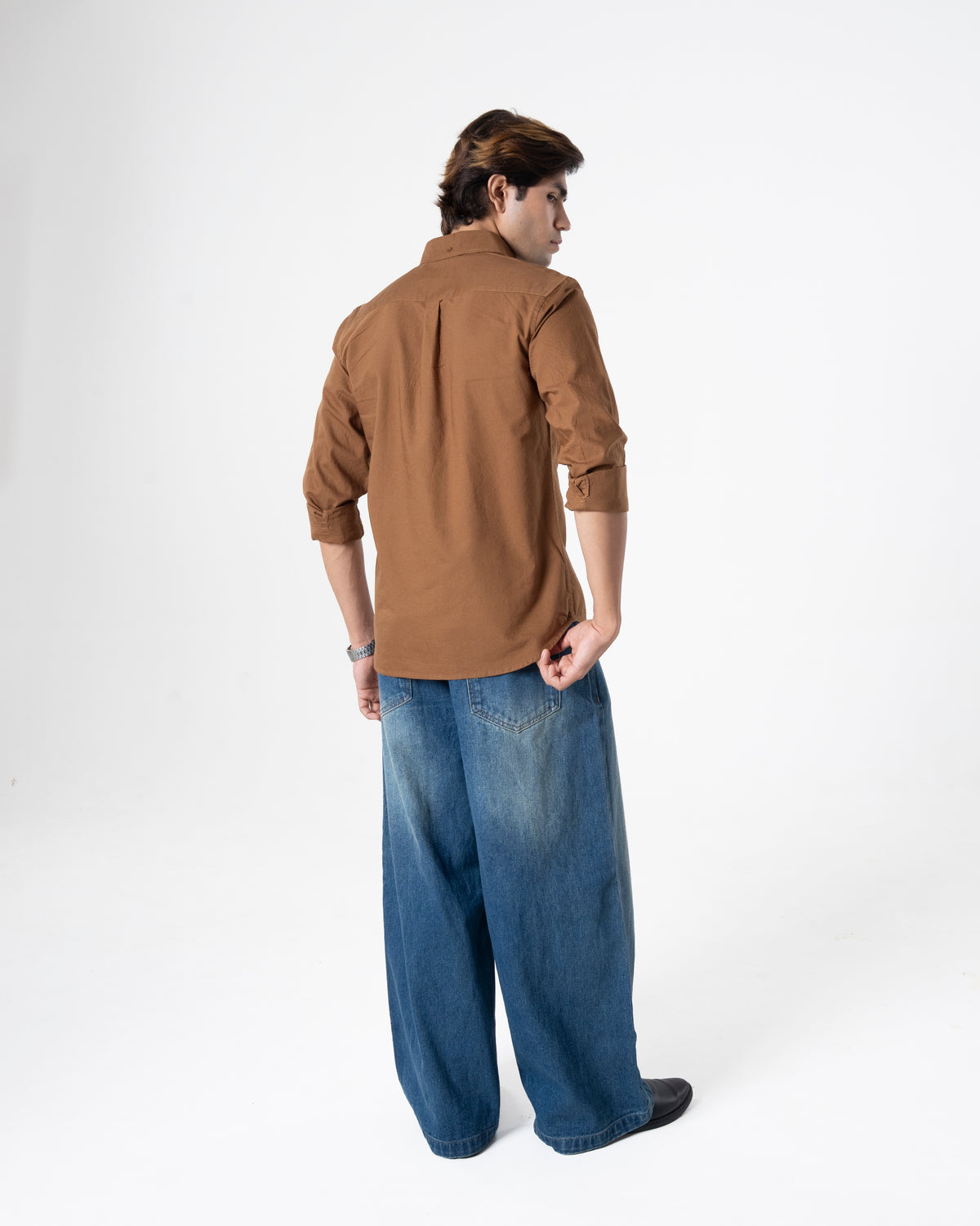 BROWN OXFORD SHIRT