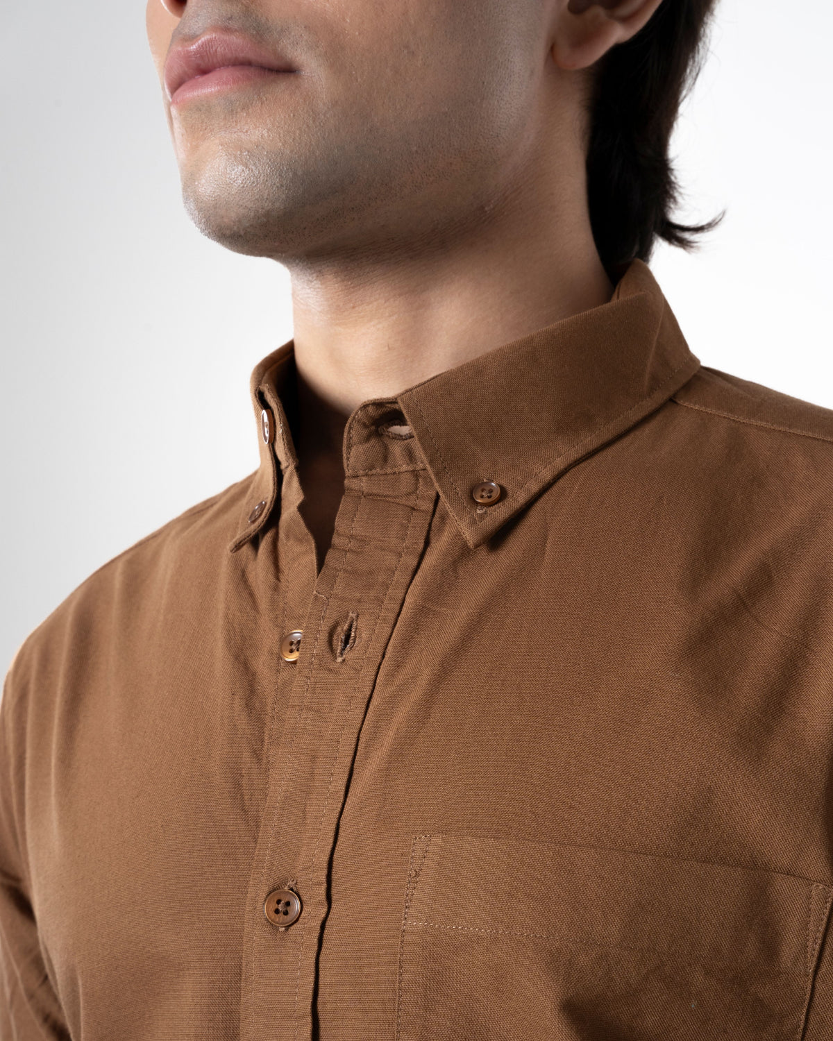 BROWN OXFORD SHIRT