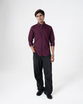 BURGUNDY OXFORD SHIRT
