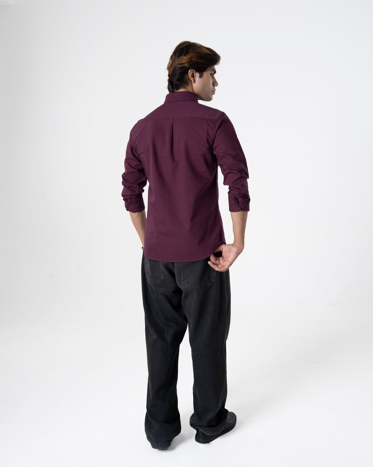 BURGUNDY OXFORD SHIRT