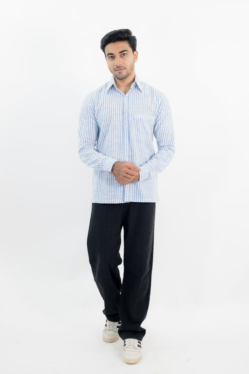 BLUE STRIPED SHIRT