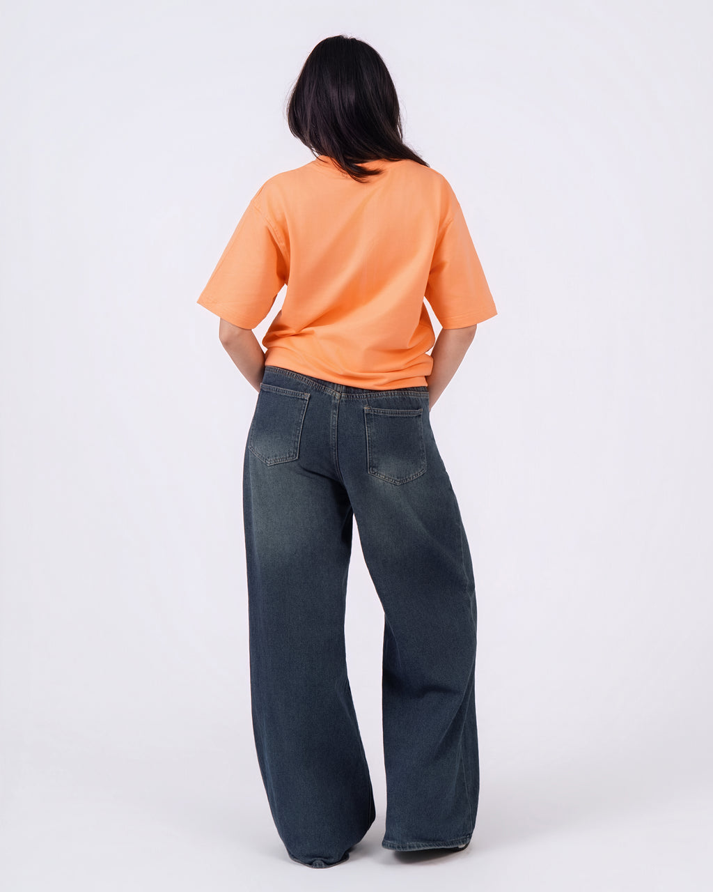 Light Orange Loose Fit T-Shirt