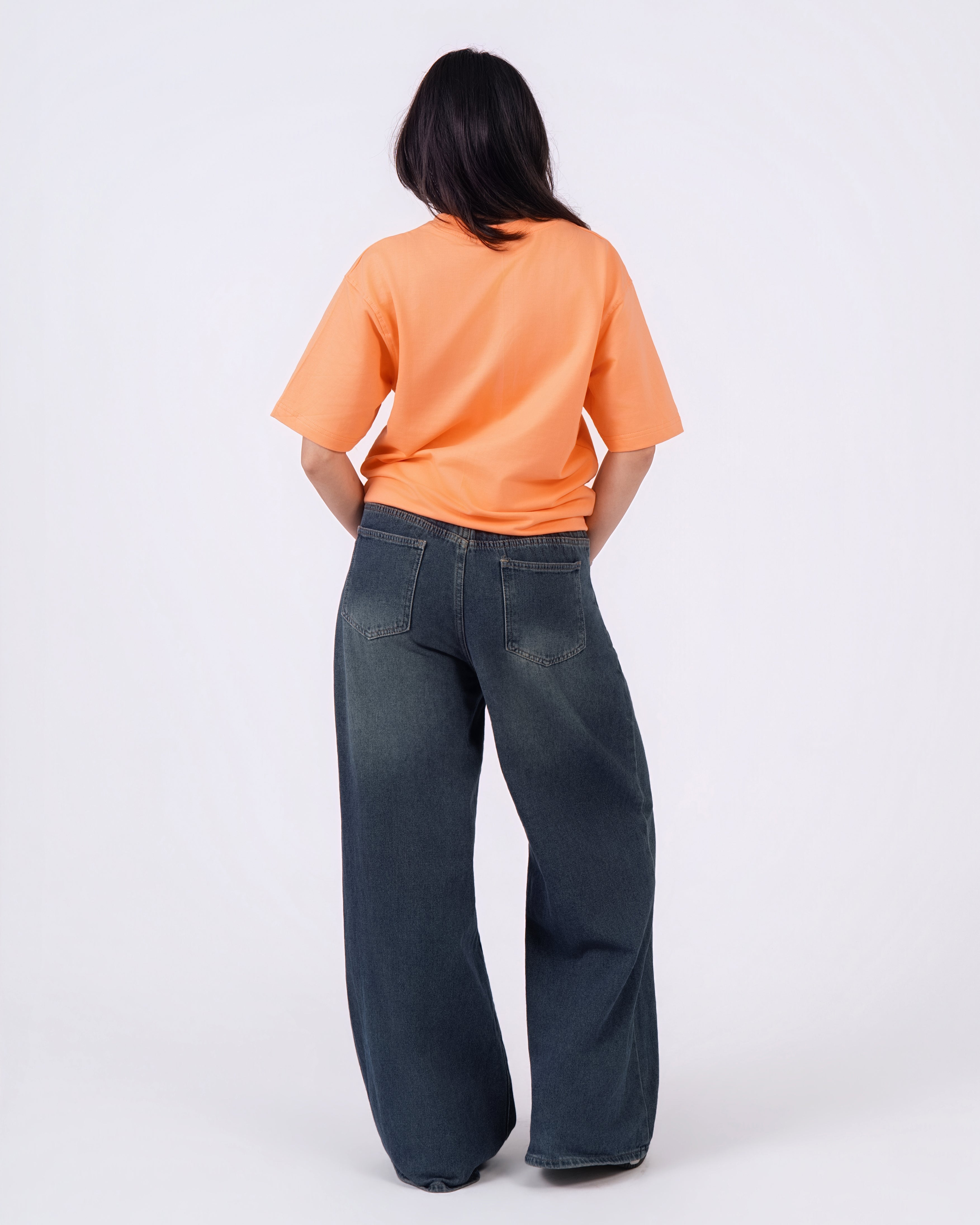 Light Orange Loose Fit T-Shirt