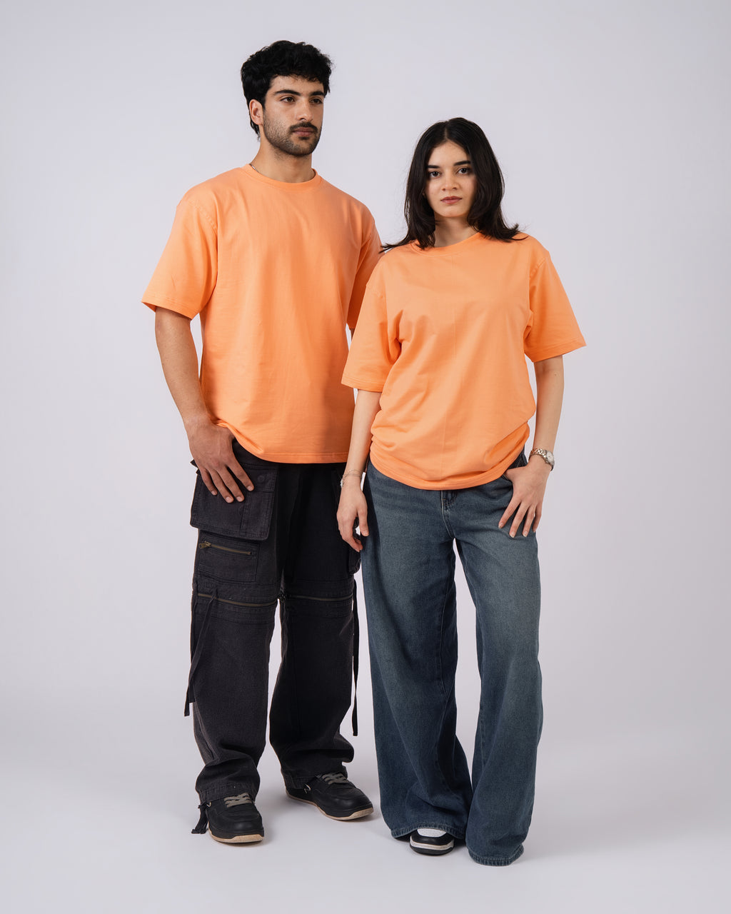 Light Orange Loose Fit T-Shirt