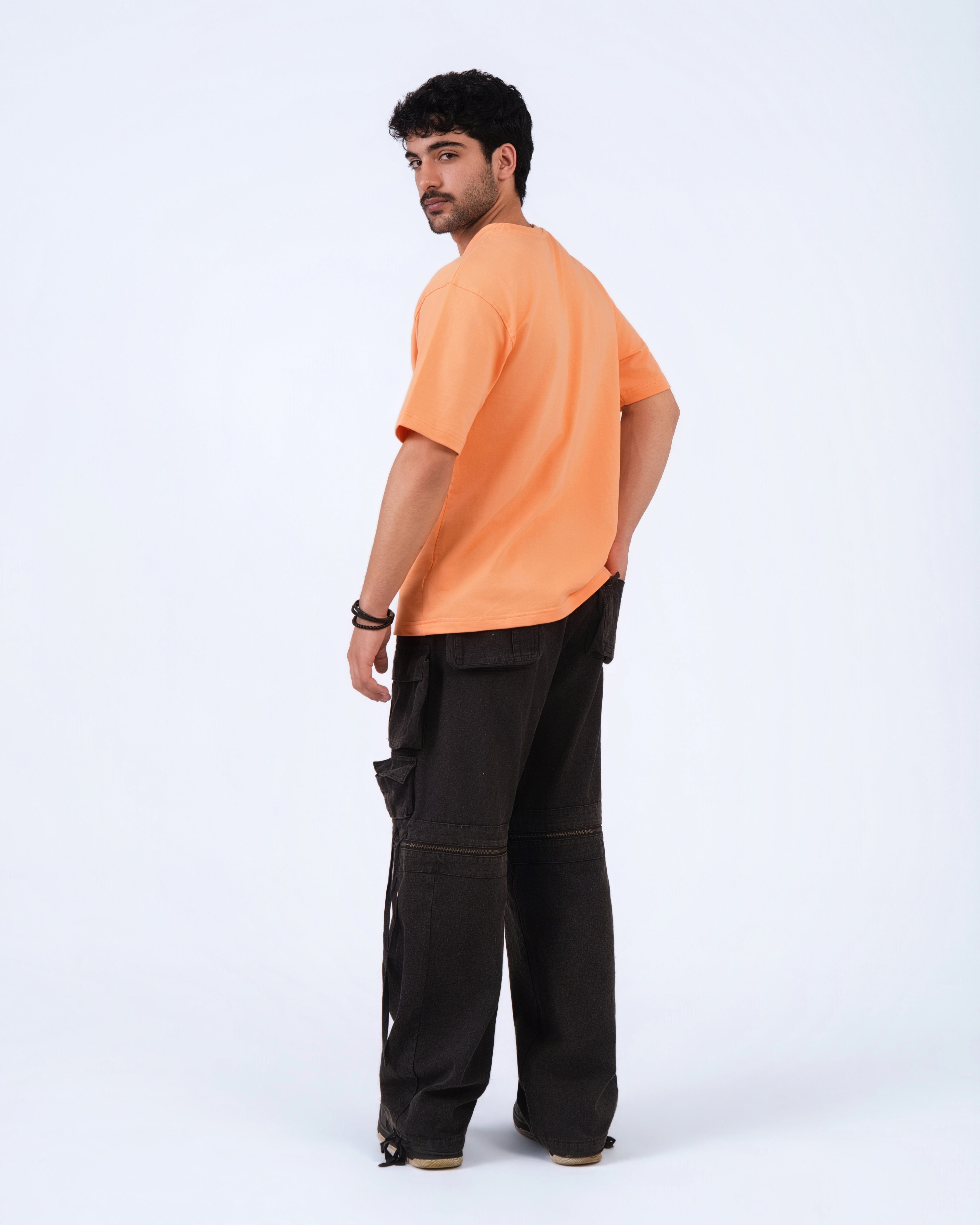 Light Orange Loose Fit T-Shirt
