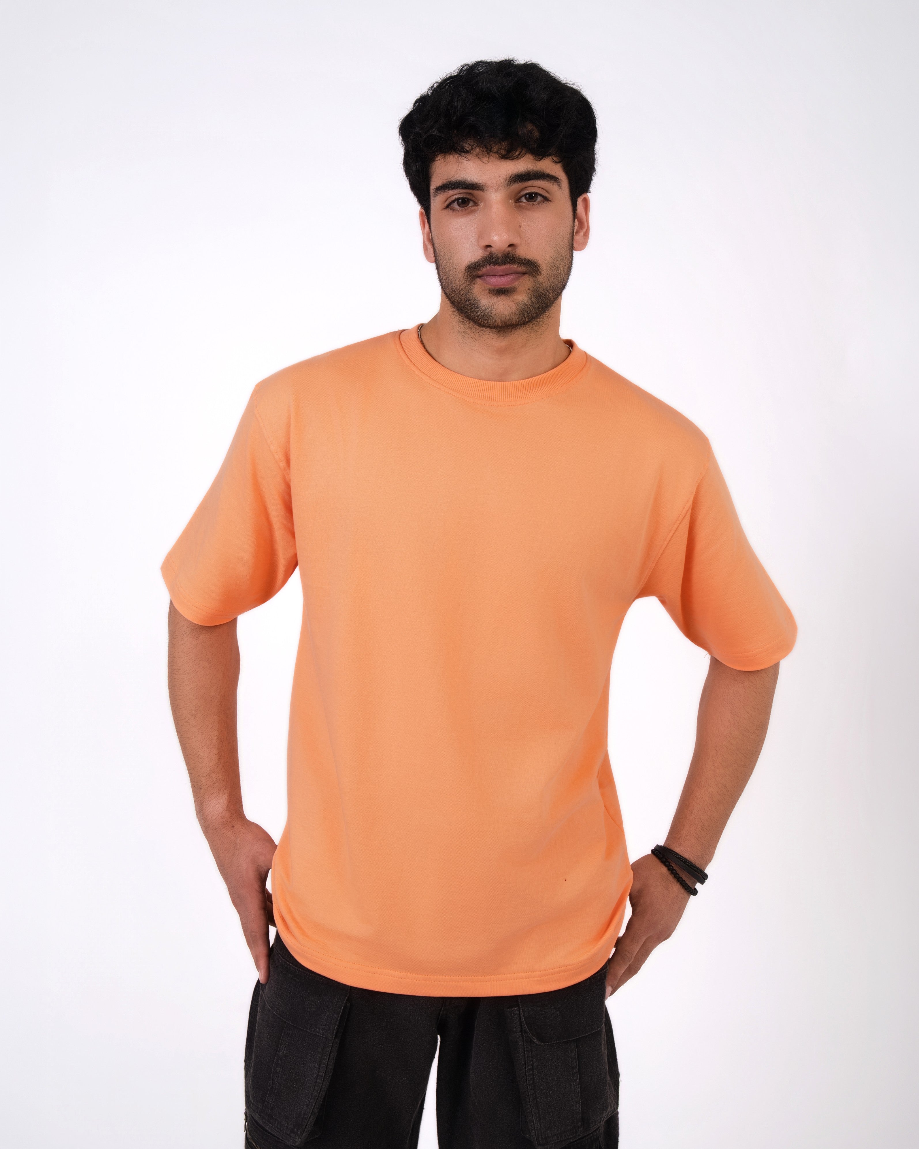 Light Orange Loose Fit T-Shirt