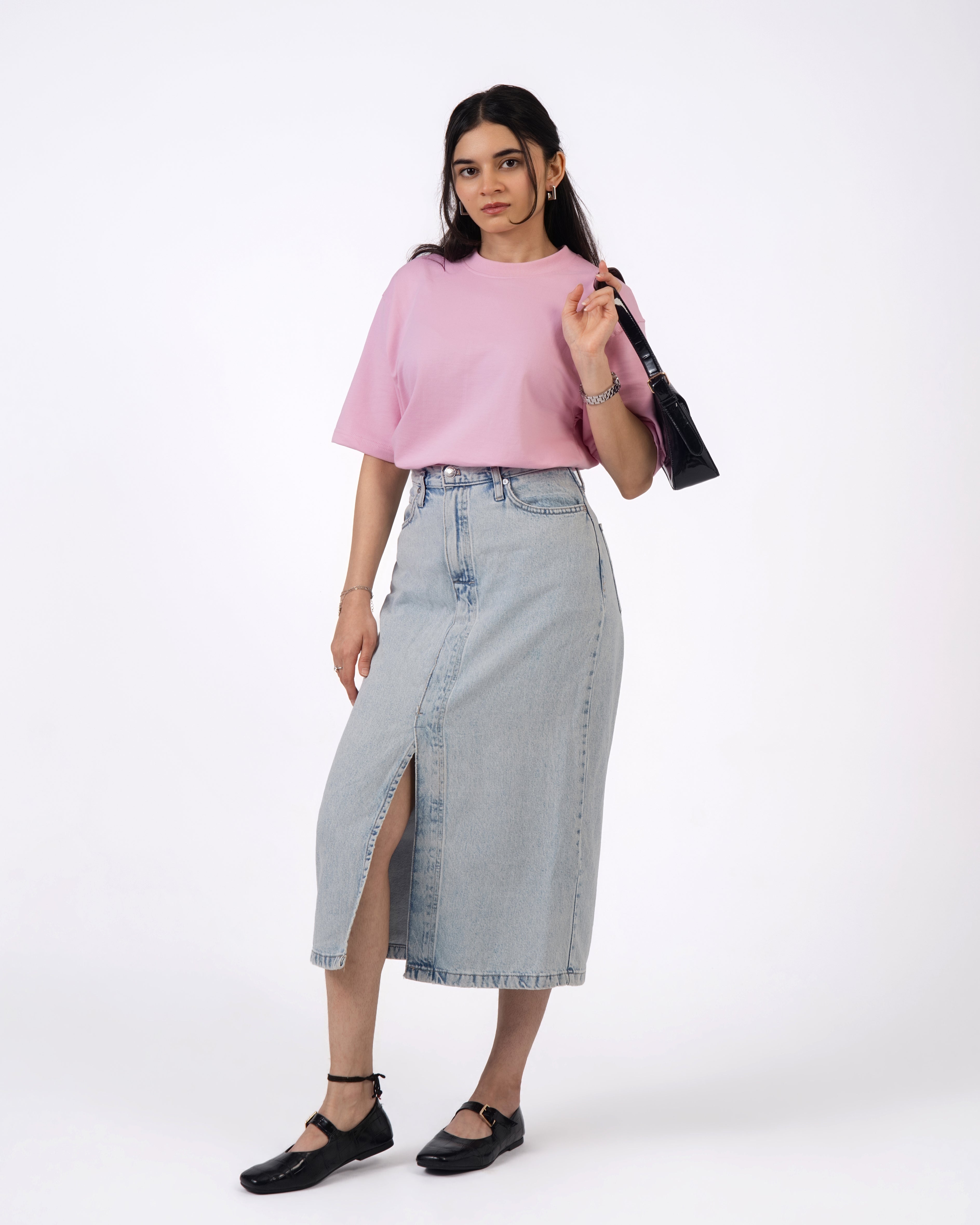 Baby Pink Loose Fit T-Shirt