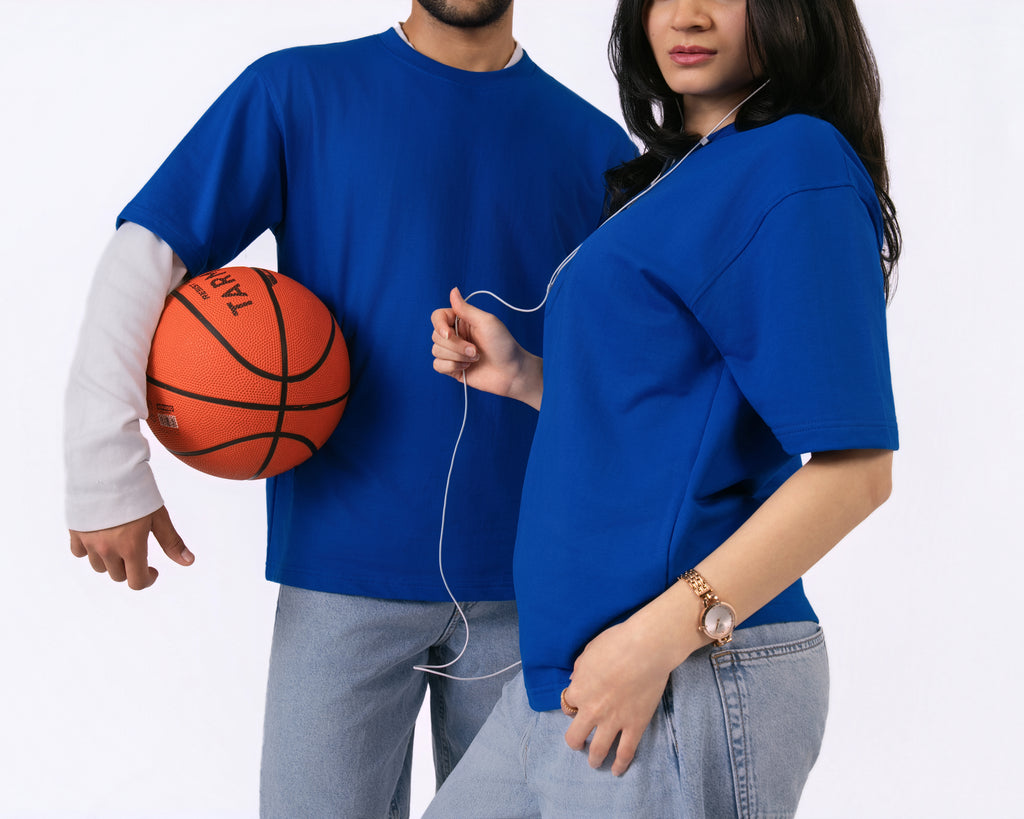 Royal Blue Loose Fit T-Shirt