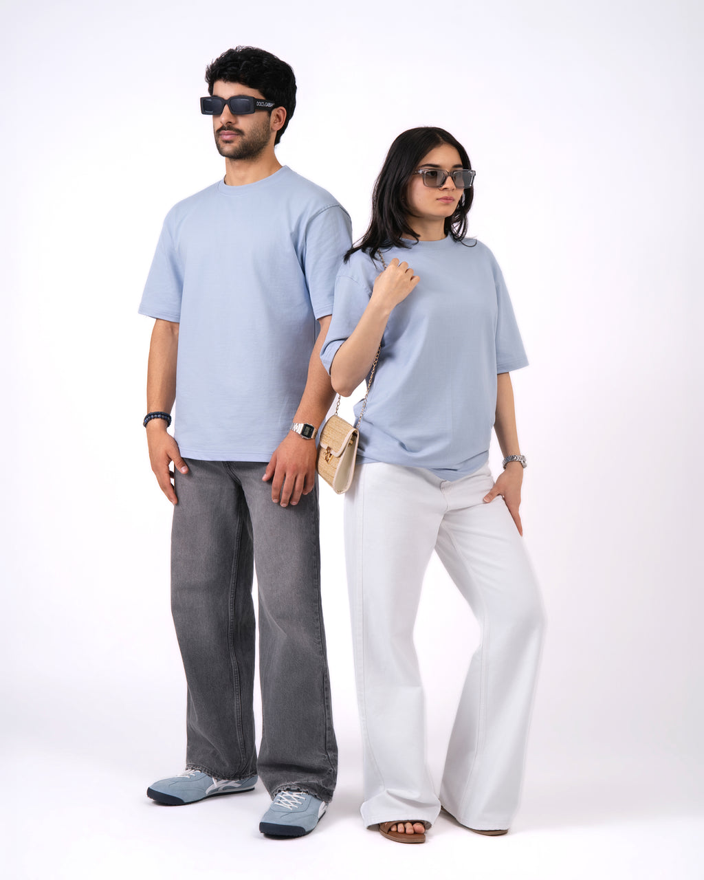 Sky Blue Loose Fit T-Shirt