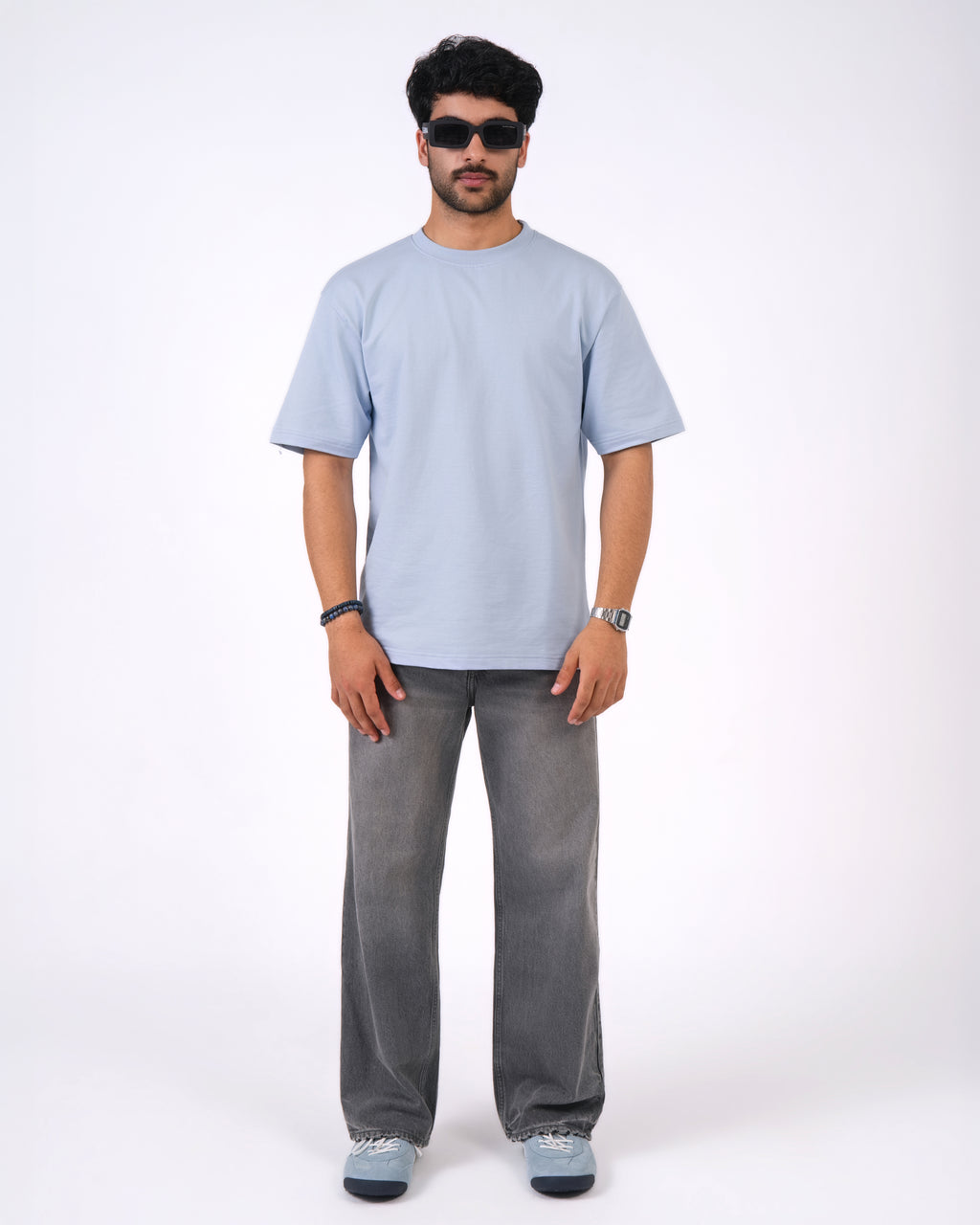 Sky Blue Loose Fit T-Shirt