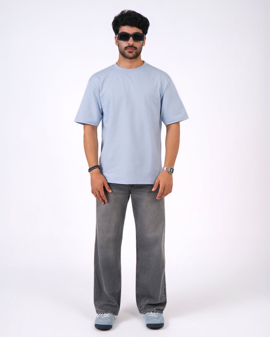 Sky Blue Loose Fit T-Shirt