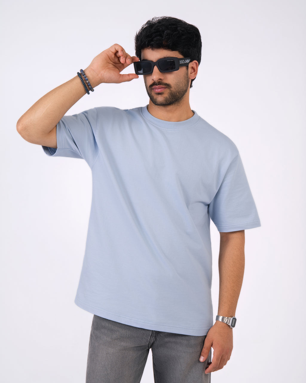 Sky Blue Loose Fit T-Shirt