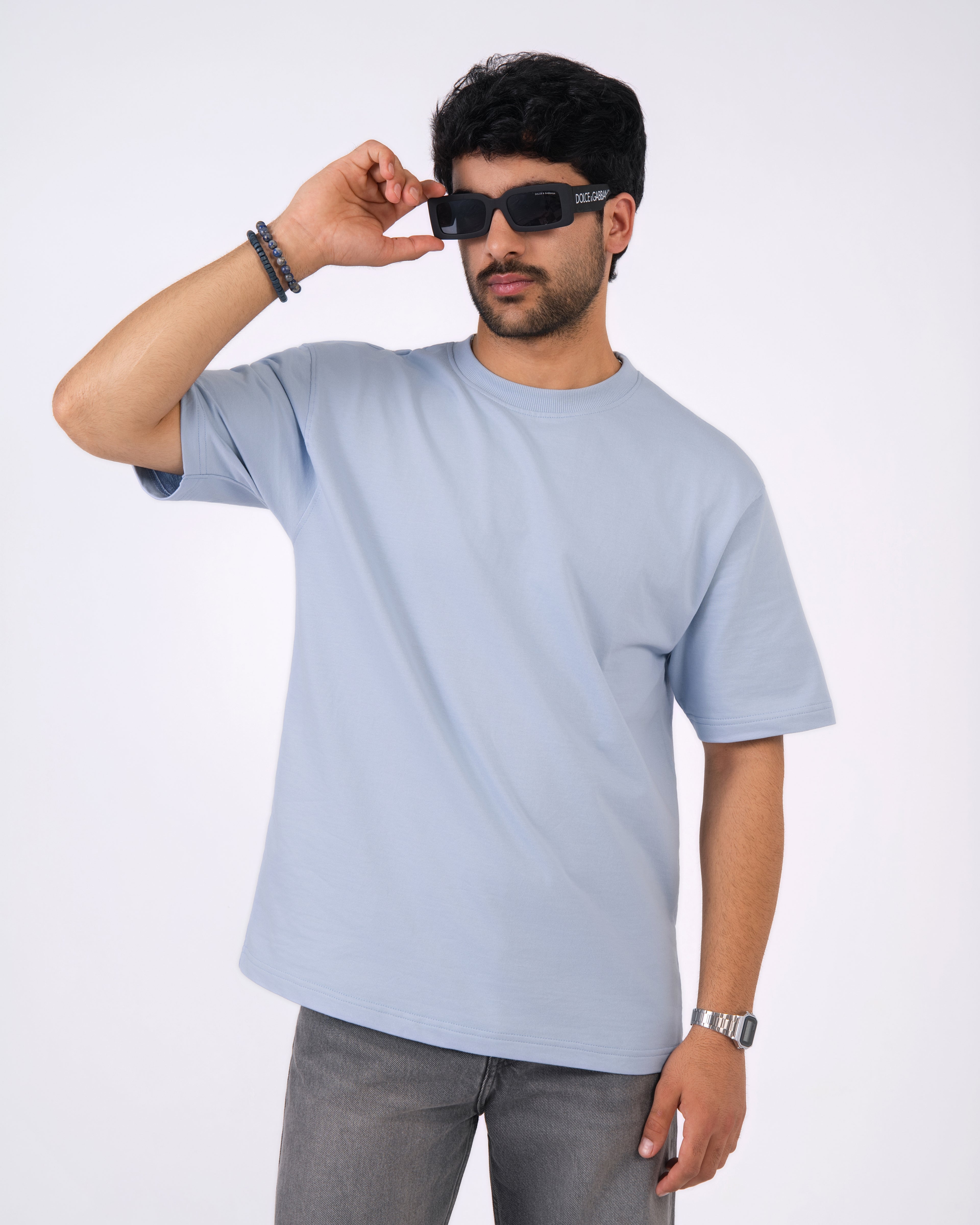 Sky Blue Loose Fit T-Shirt