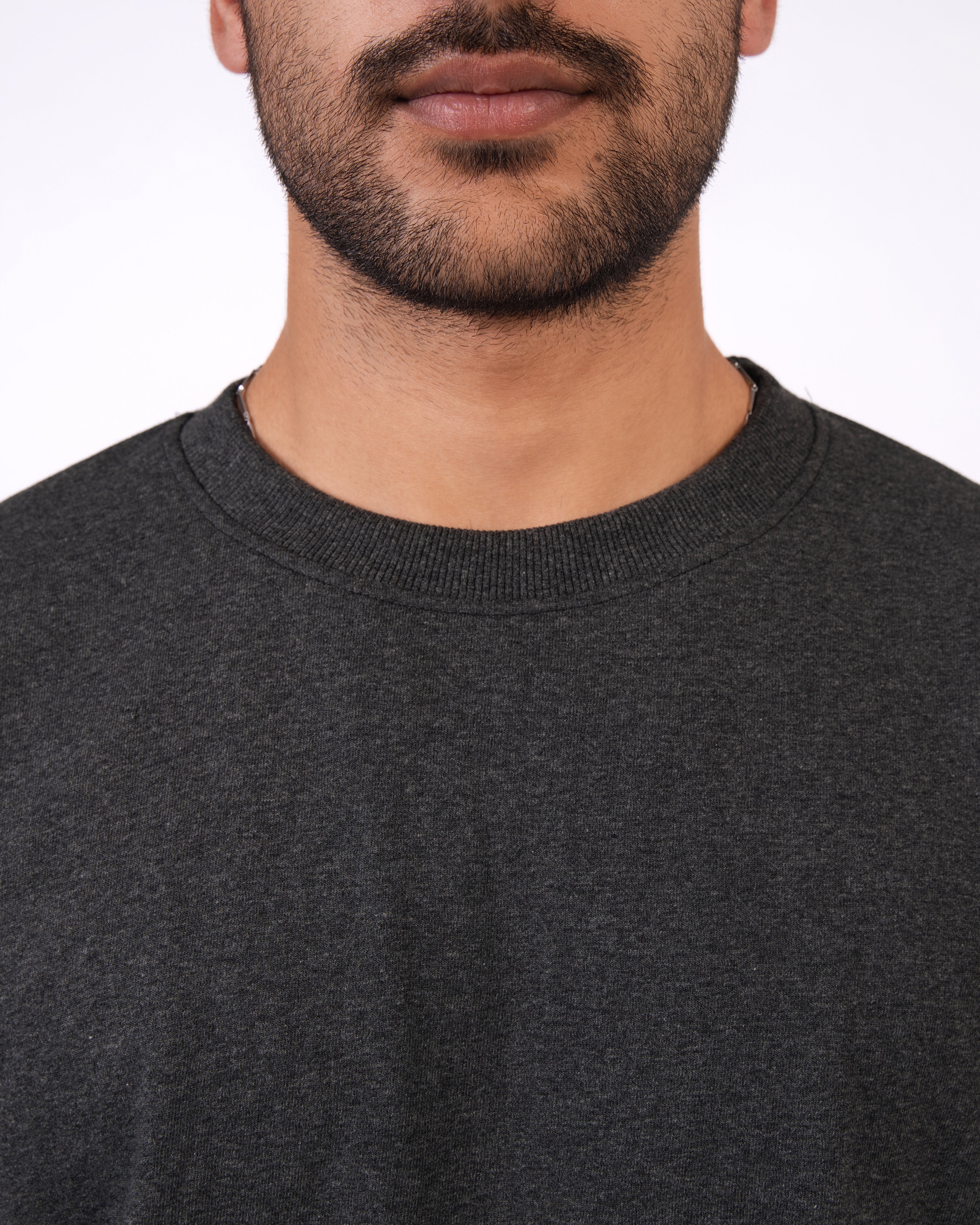 Milange Charcoal Loose Fit T-Shirt