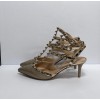 21SS VALENTINO(발렌티노) S0375 NNF S69 락스터드 메탈릭 슬링백힐