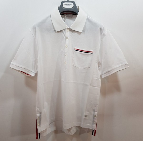 THOM BROWNE(톰브라운) MJP022A 01455 100 삼선 포켓 카라티
