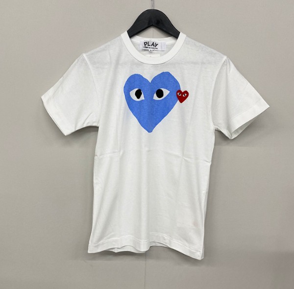 COMME DES GARCONS(꼼데가르송) P1T106 000 2 하트 로고 반팔 티셔츠