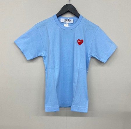 COMME DES GARCONS(꼼데가르송) P1T272 000 1 하트 로고 반팔 티셔츠